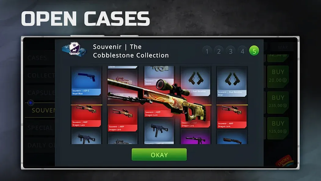 Case Chase: Simulator for CSGO — Много денег и скинов — скриншот 1
