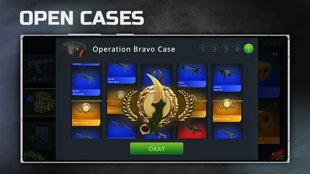 Case Chase: Simulator for CSGO — Много денег и скинов — скриншот 3