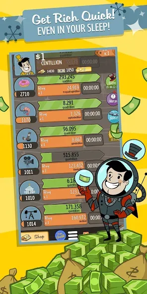 Взлом AdVenture Capitalist — Много денег — скриншот 5