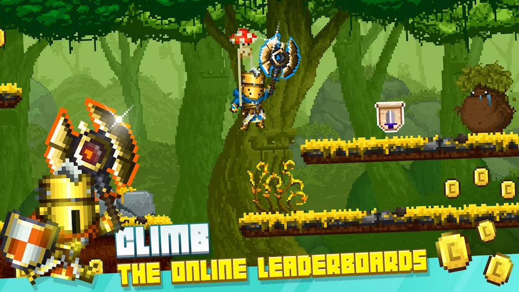 Bit Heroes Runner: Pixel Blitz MOD — Много денег на Андроид — скриншот 4