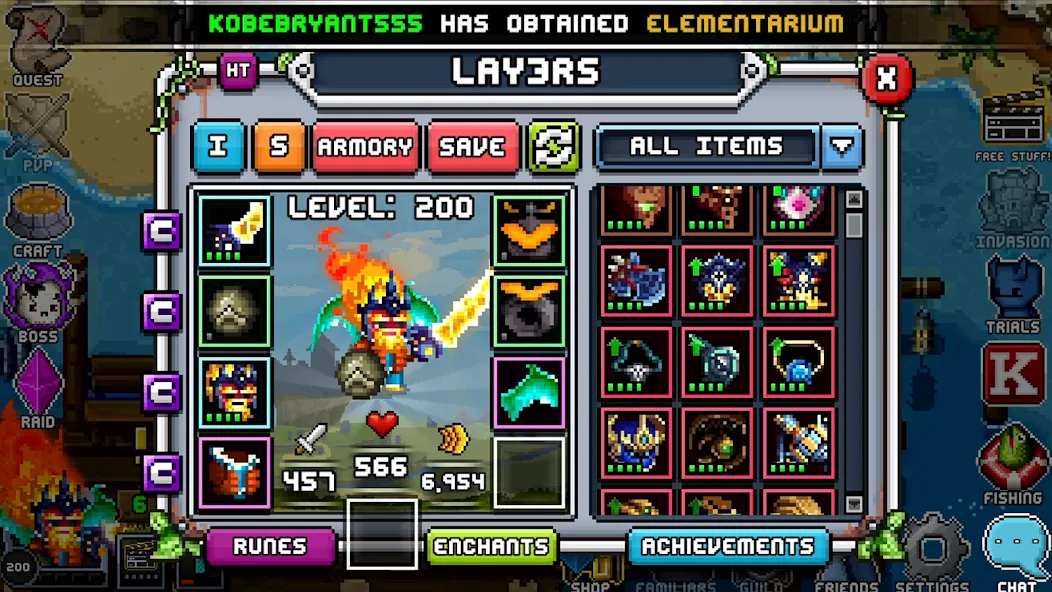 Скачать Bit Heroes Quest: Pixel RPG (Мод: Много денег) на Андроид — скриншот 3