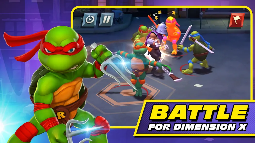 Скачать TMNT: Mutant Madness на Андроид — Бесплатные покупки — скриншот 1