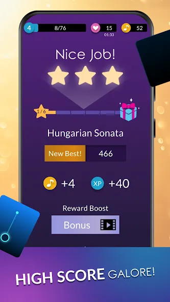 Скачать Piano Dream: Tap Piano Tiles 3 — Последняя версия (Все песни разблокированы) — скриншот 4