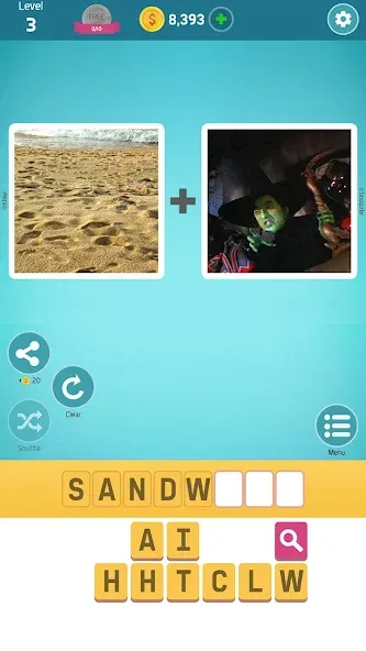 Pictoword: Fun Brain Word Game — Много подсказок — скриншот 1