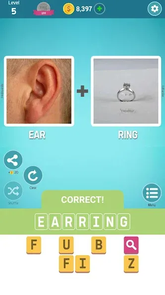 Pictoword: Fun Brain Word Game — Много подсказок — скриншот 3