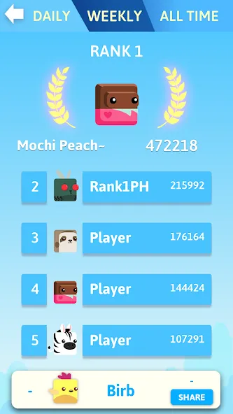 Stacky Bird: Fun Egg Dash Game (Мод Много денег) — скриншот 5