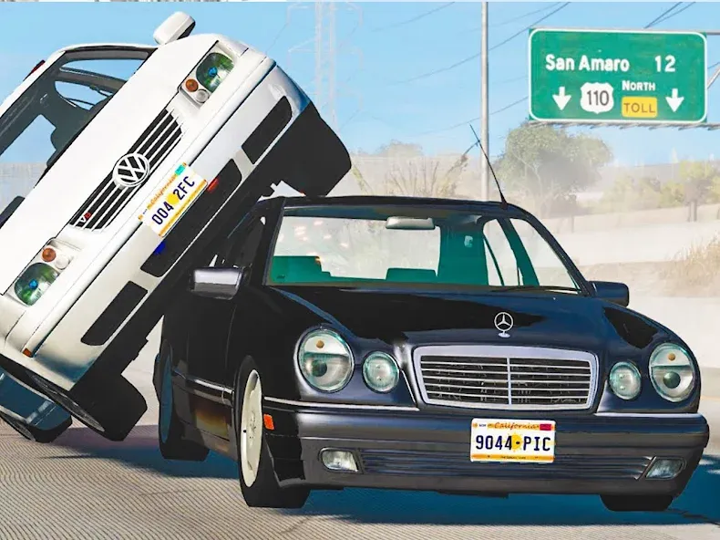 Realistic Car Crash Simulator Mod APK Много денег — Скачать на Андроид — скриншот 5