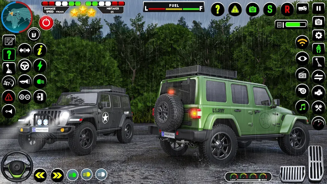 Army Truck Transporter Game 3D MOD — Много денег на Андроид — скриншот 4 Army Truck Transporter Game 3D MOD — Много денег на Андроид — скриншот 4