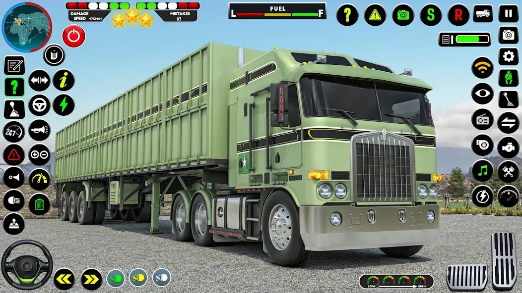 Army Truck Transporter Game 3D MOD — Много денег на Андроид — скриншот 5