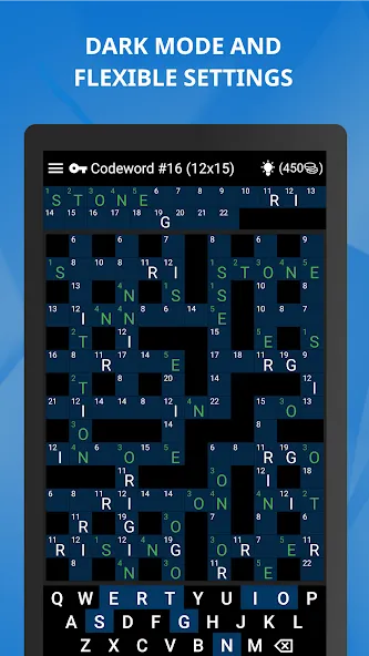 Keywords — Codeword Puzzle MOD APK на Android — Много подсказок — скриншот 3