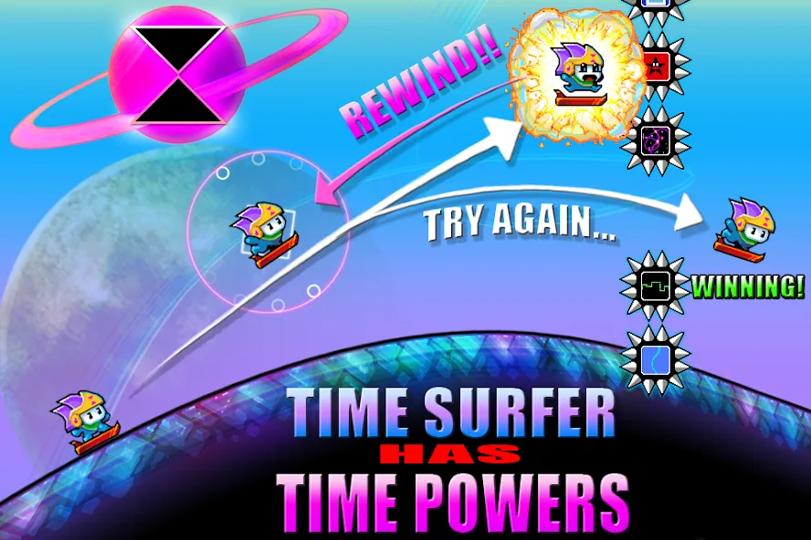 Скачать взлом Time Surfer на Андроид — Много денег и жизней — скриншот 2