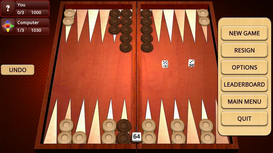 Backgammon Mighty MOD APK — Много денег и без рекламы — скриншот 2