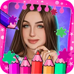Скачать Lady Diana Coloring Game — Модификация Все цвета разблокированы
