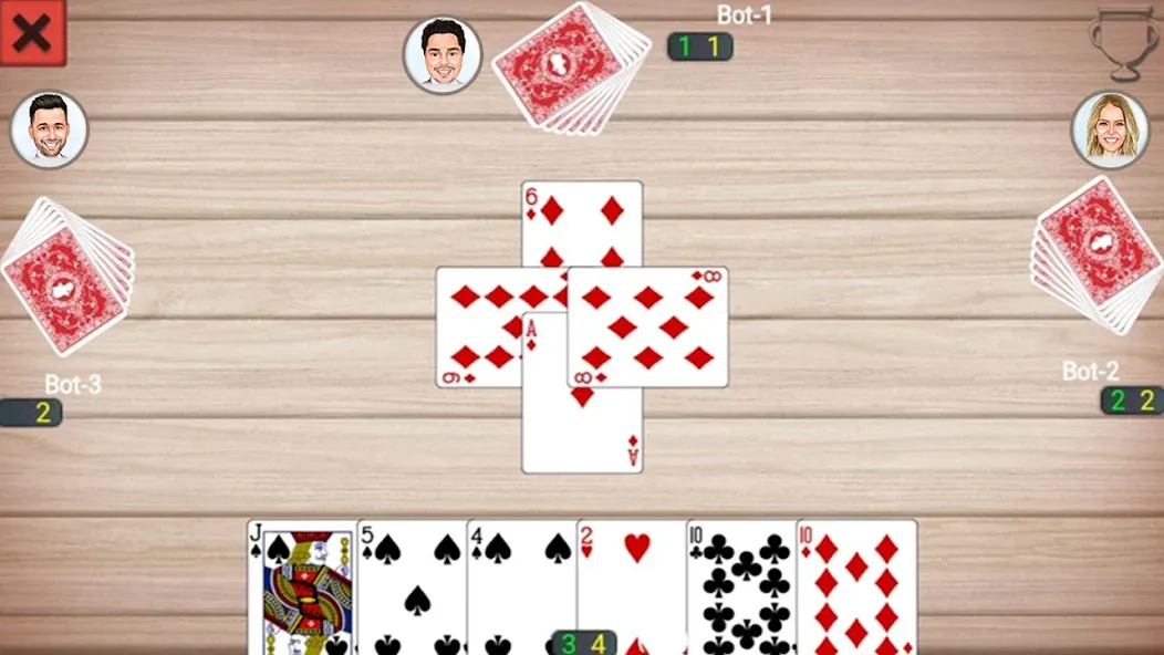 Callbreak Prince: Card Game MOD APK на Android — Бесплатные подсказки — скриншот 4