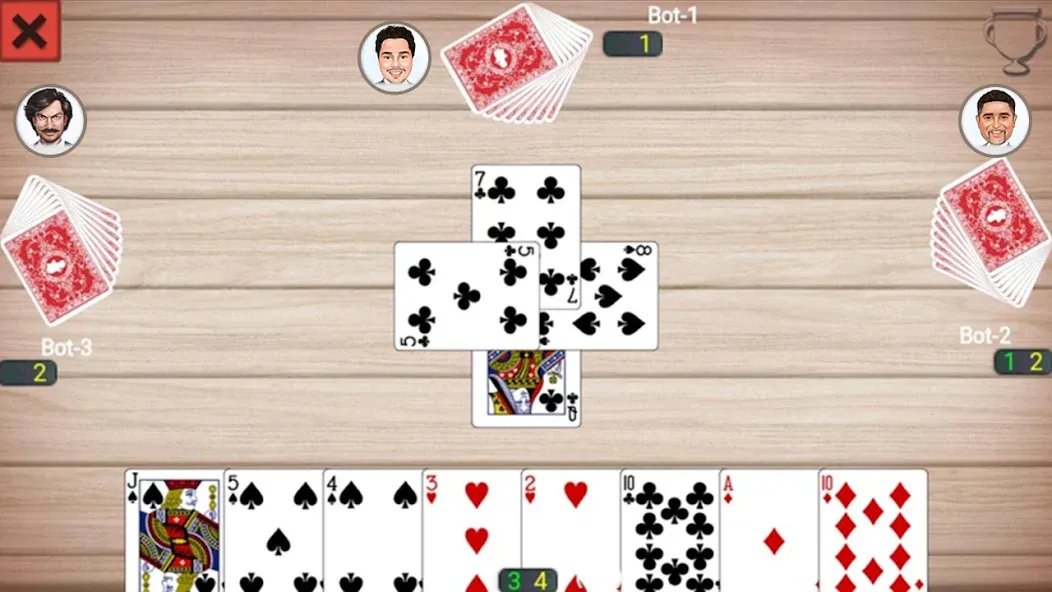 Callbreak Prince: Card Game MOD APK на Android — Бесплатные подсказки — скриншот 5