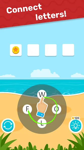 Word Weekend Letters & Worlds MOD APK на Android — Много денег и подсказок — скриншот 1