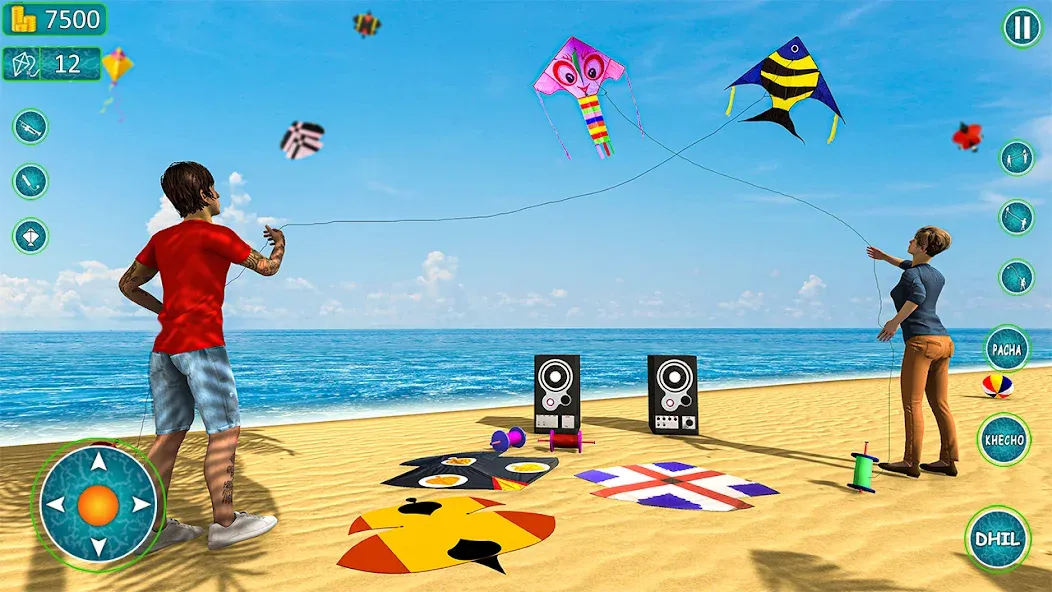 Скачать взлом Kite Basant: Kite Flying Games на Андроид — Много денег — скриншот 3