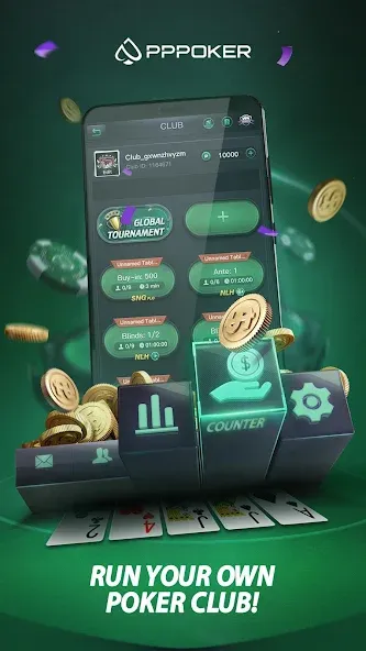 PPPoker-Home Games (Мод Взлом на много фишек и денег) — скриншот 3