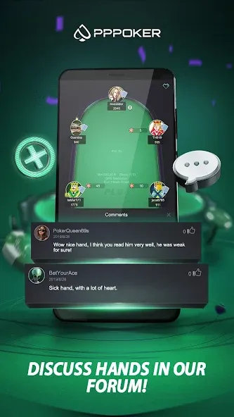 PPPoker-Home Games (Мод Взлом на много фишек и денег) — скриншот 5