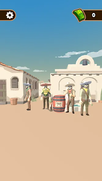 Скачать Western Cowboy: Shooting Game — Много денег — скриншот 2