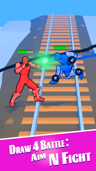 Скачать Draw 4 Battle: Aim N Fight на Android — Много денег — скриншот 4