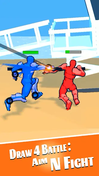 Скачать Draw 4 Battle: Aim N Fight на Android — Много денег — скриншот 5