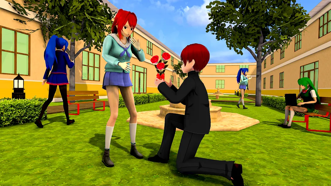 Взлом Anime High School Girl Life 24 — Много денег — скриншот 1 Взлом Anime High School Girl Life 24 — Много денег — скриншот 1