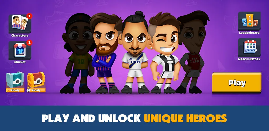 Скачать Super Soccer 3v3 (Online) (Мод: Много денег) на Андроид — скриншот 3