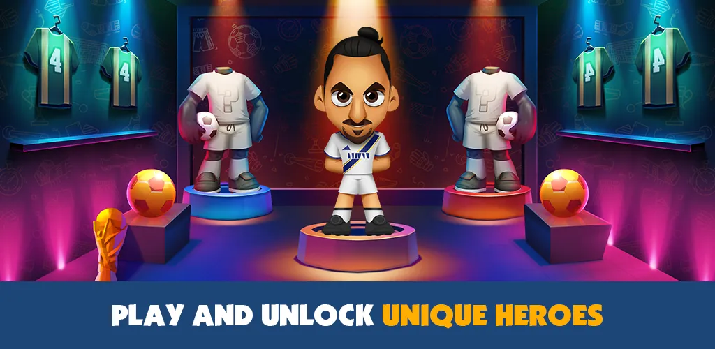 Скачать Super Soccer 3v3 (Online) (Мод: Много денег) на Андроид — скриншот 4