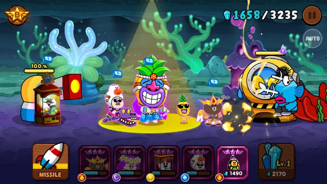 LINE Rangers: Brown-Cony Wars! Mod APK Много денег и бесконечные кристаллы — Скачать на Андроид — скриншот 1 LINE Rangers: Brown-Cony Wars! Mod APK Много денег и бесконечные кристаллы — Скачать на Андроид — скриншот 1