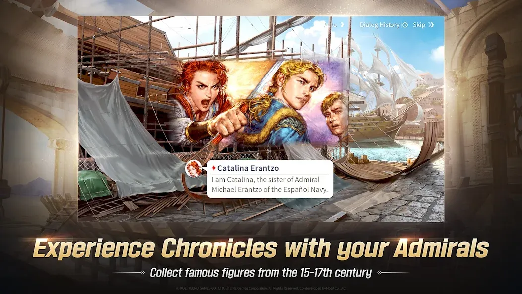 Uncharted Waters Origin Mod APK Бесплатные покупки — Скачать на Андроид — скриншот 4 Uncharted Waters Origin Mod APK Бесплатные покупки — Скачать на Андроид — скриншот 4