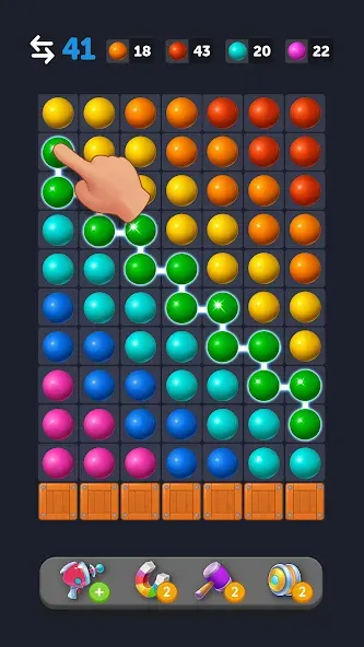 Скачать Bubble Link - Connect & Match — Много денег — скриншот 4