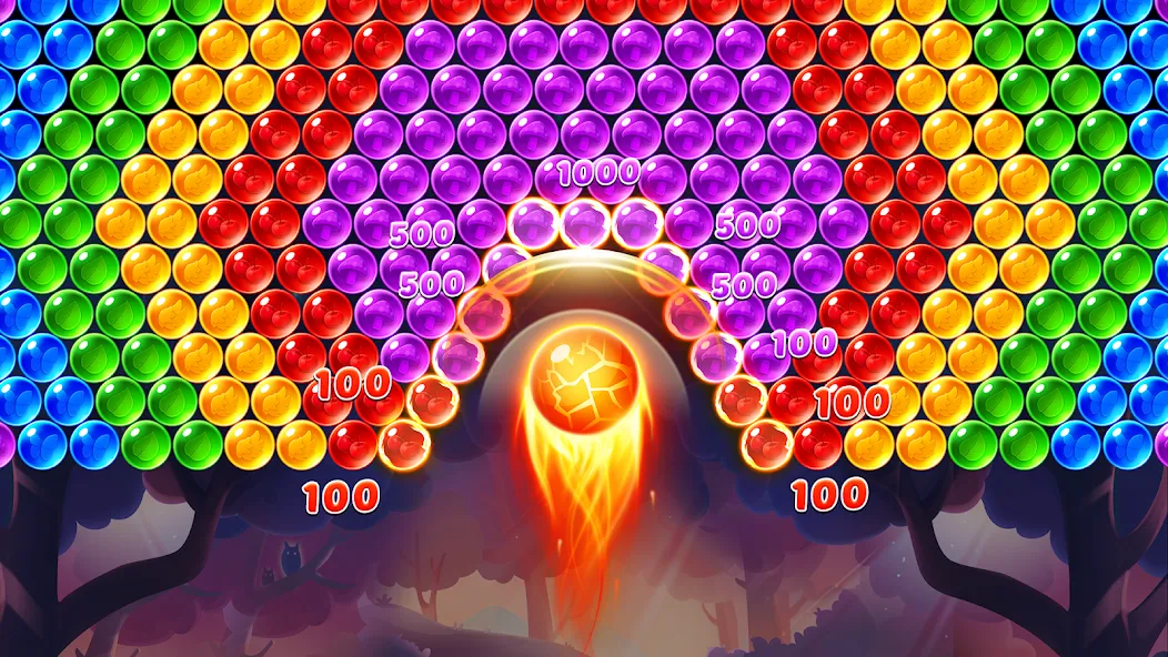Взломанная Bubble Shooter Genies на Андроид — Много денег — скриншот 1