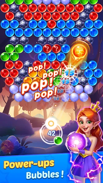 Взломанная Bubble Shooter Genies на Андроид — Много денег — скриншот 5