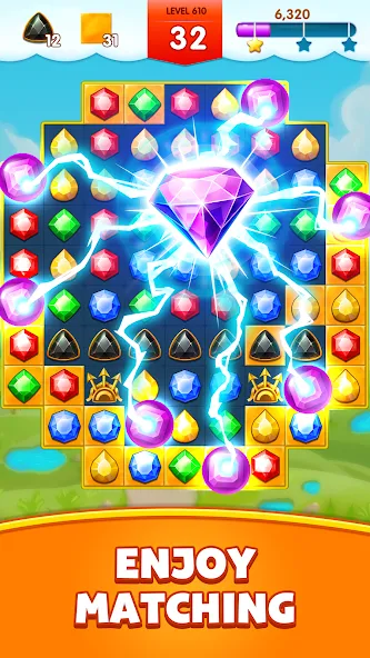 Скачать Jewels Legend - Match 3 Puzzle MOD APK — Много денег и жизней — скриншот 3 Скачать Jewels Legend - Match 3 Puzzle MOD APK — Много денег и жизней — скриншот 3
