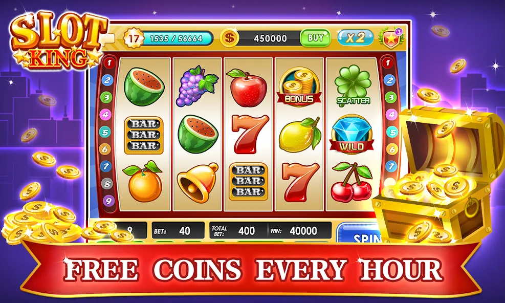 Скачать Slots Machines - Vegas Casino — Модификация Много денег — скриншот 1