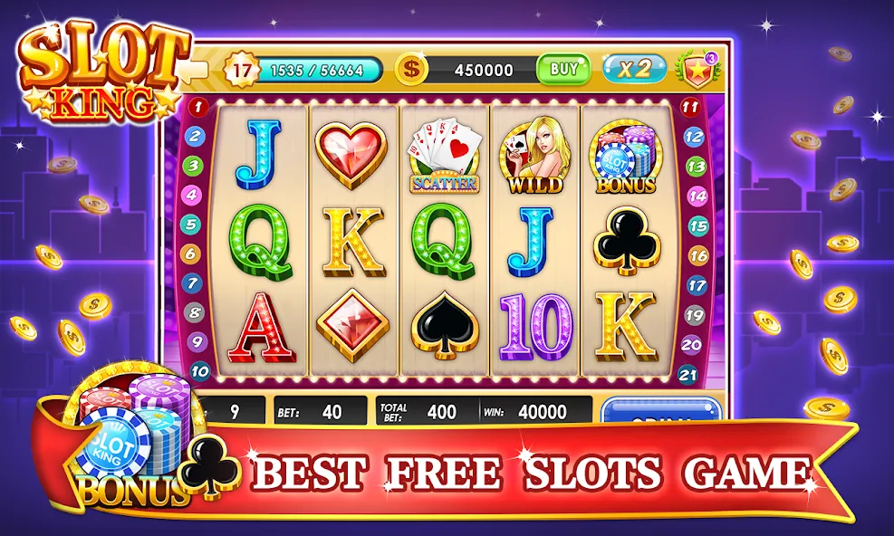 Скачать Slots Machines - Vegas Casino — Модификация Много денег — скриншот 3