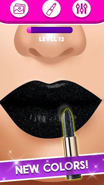 Скачать взлом Lip Art Makeup Beauty Game на Андроид — Все разблокировано — скриншот 3 Скачать взлом Lip Art Makeup Beauty Game на Андроид — Все разблокировано — скриншот 3