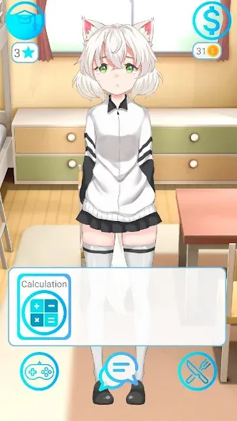 Взлом My anime girl 2 — Много денег — скриншот 1