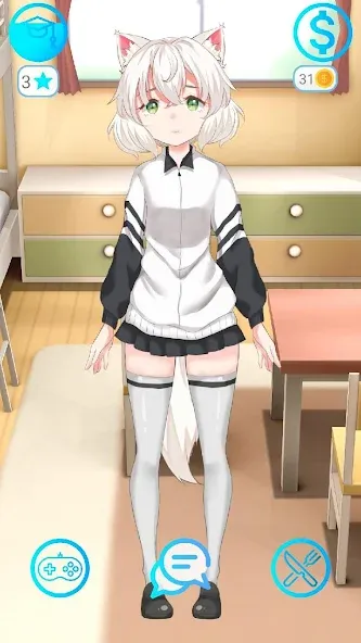 Взлом My anime girl 2 — Много денег — скриншот 5