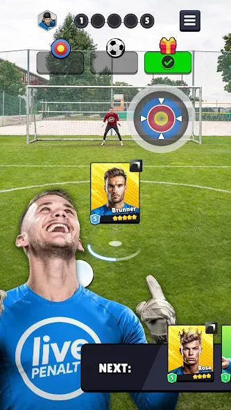 Скачать Live Penalty на Android — Много денег — скриншот 1