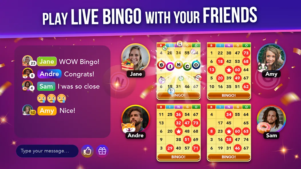Скачать взлом Live Play Bingo: Real Hosts на Андроид — Много денег — скриншот 5