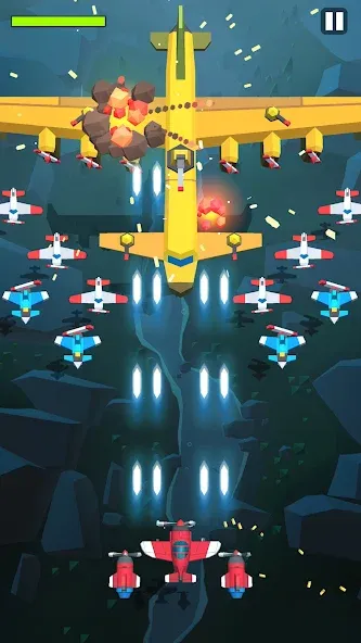 Скачать Burning Sky: Aircraft Combat — Последняя версия (Много денег и бессмертие) — скриншот 5