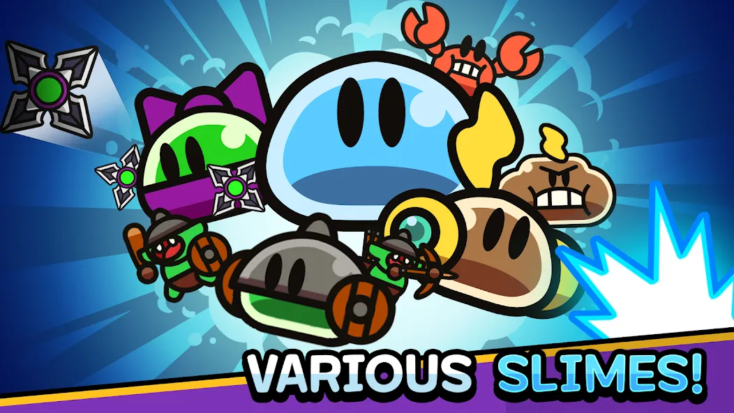 Slime Quest на Андроид — Мод Много денег и кристаллов — скриншот 2