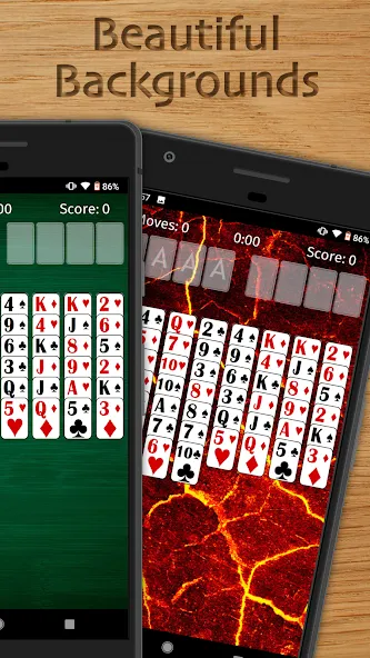 Скачать взлом FreeCell Solitaire Classic на Андроид — Отключена реклама — скриншот 2
