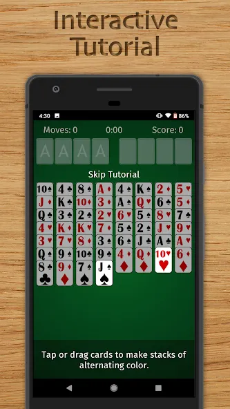 Скачать взлом FreeCell Solitaire Classic на Андроид — Отключена реклама — скриншот 5