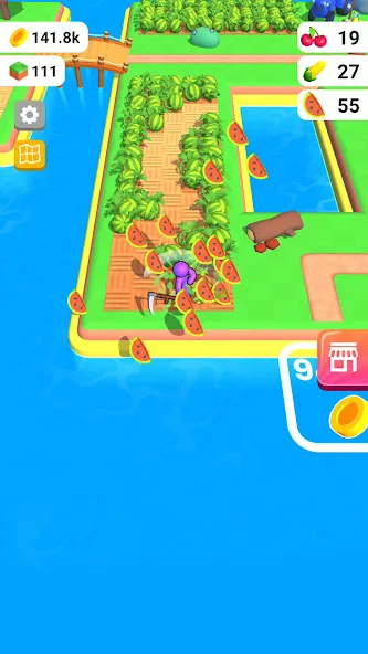 Скачать Farm Land - Farming life game (Мод: Много денег) на Андроид — скриншот 5