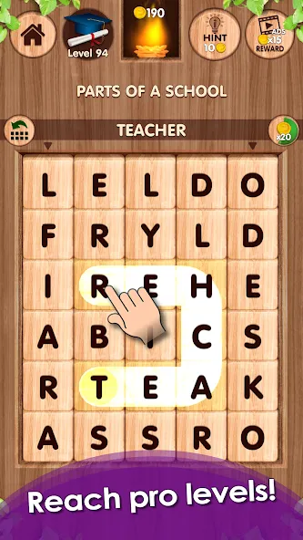 Скачать взлом Falling Word Games - Addictive на Андроид — Все слова разблокированы — скриншот 4