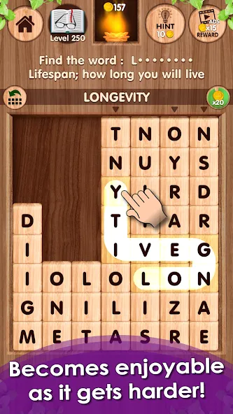 Скачать взлом Falling Word Games - Addictive на Андроид — Все слова разблокированы — скриншот 5