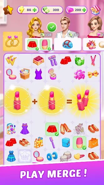 Love Paradise - Merge Makeover на Андроид — Мод Много денег и энергии — скриншот 5